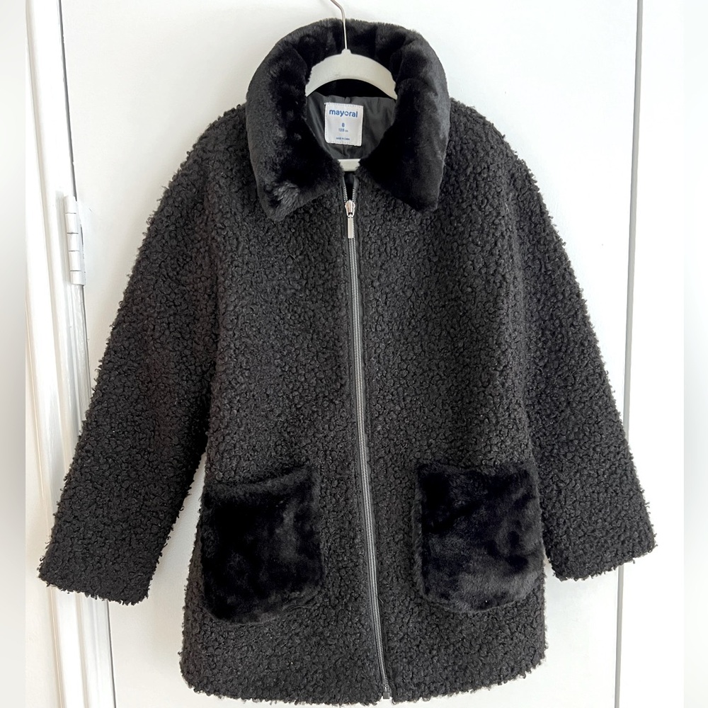 Mayoral Girls Boucle Coat